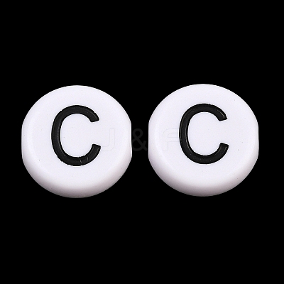 Opaque Acrylic European Beads AC-CBA3BDD-01C-1