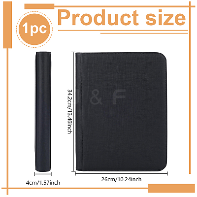 9-Grid PU Leather Photo Albums with Zipper AJEW-WH0696-877-1