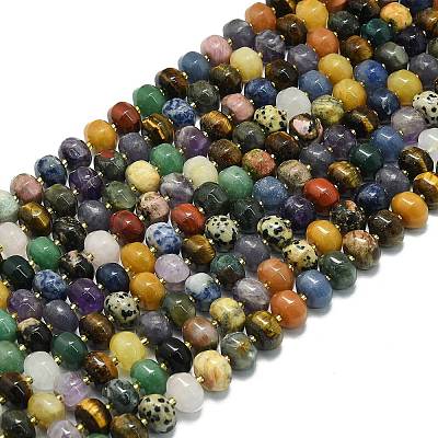 Mixed Gemstone Beads Strands G-P573-B01-01-1