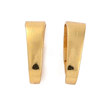 Rack Plating Brass Snap on Bails KK-Z070-34B-G-1