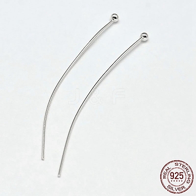 925 Sterling Silver Ball Head Pins STER-F018-03N-03-1
