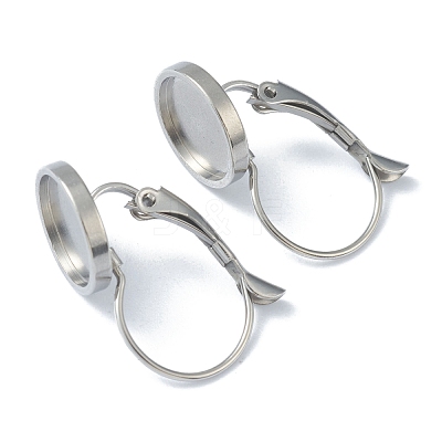 Tarnish Resistant 304 Stainless Steel Leverback Earring Findings KK-H152-09C-P-1