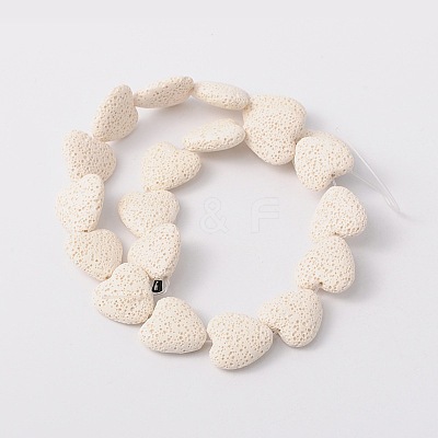 Dyed Natural Lava Rock Bead Strands G917-1-1
