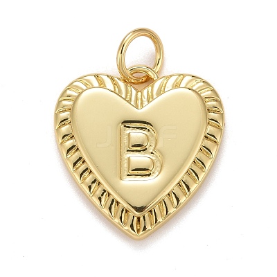 Rack Plating Real 18K Gold Plated Brass Pendants KK-E260-01G-B-1