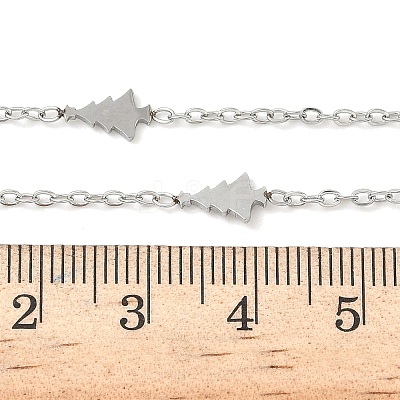 304 Stainless Steel Link Chain Necklaces for Women Men NJEW-K292-01K-P-1