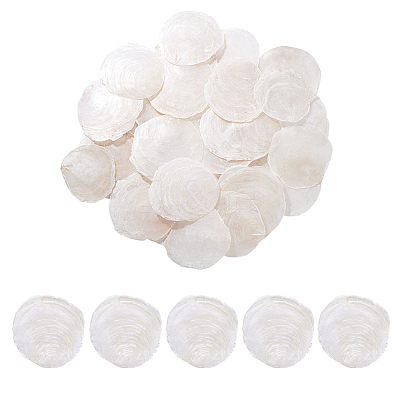 60Pcs Naturtal Capiz Shell Beads FIND-PH0026-67-1