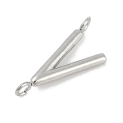 304 Stainless Steel Letter Connector Charms STAS-M108-01P-22-1