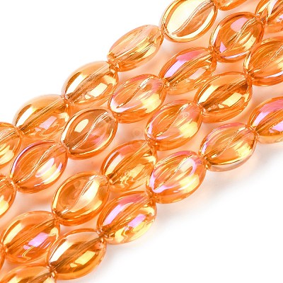 Electroplate Glass Beads Strands EGLA-B005-01A-FR01-1
