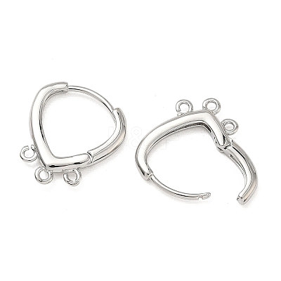 SHEGRACE Brass Hoop Earrings Findings XGR0159P-91P-1