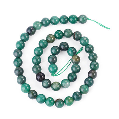 1Strand Natural African Jade Beads Strands G-TA0003-50B-1