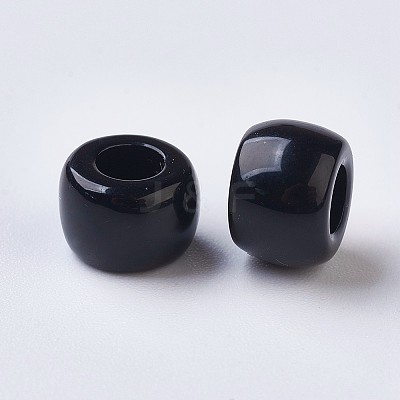 European Resin Large Hole Beads RESI-WH0002-06B-1