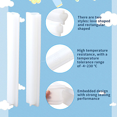 2 Sets 2 Style Silicone Pillar Soap Molds DIY-GL0004-23-1
