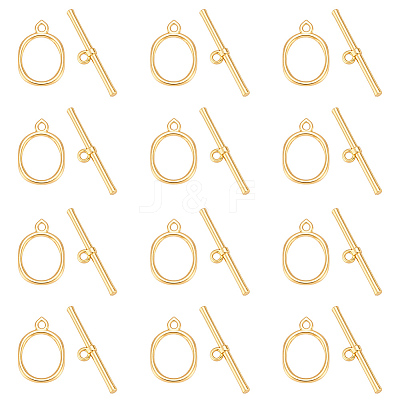 12Pcs Eco-friendly Brass Toggle Clasps KK-ME0002-29-1