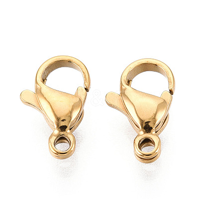 304 Stainless Steel Lobster Claw Clasps STAS-T065-11mm-34G-1
