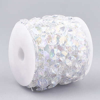 Plastic Beaded Trim Garland Strand AJEW-S071-07-1