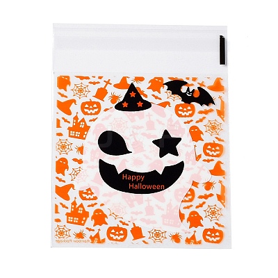 Halloween Theme Plastic Bakeware Bag ABAG-F007-02B-1