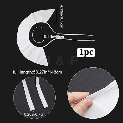 1Pc Polyester Computerized Embroidery Collar DIY-GF0007-72-1