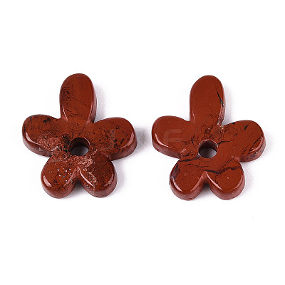 Natural Red Jasper Pendants G-T142-44F-1