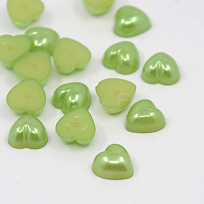 Acrylic Imitation Pearl Cabochons MACR-F022-19-1