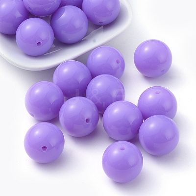 Fluorescence Chunky Acrylic Beads MACR-R517-20mm-09-1
