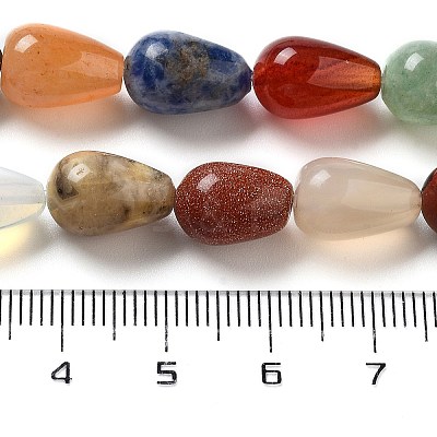 Natural & Synthetic Mixed Gemstone Beads Strands G-B106-A30-02-1
