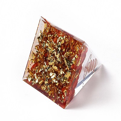 Resin Orgonite Pyramid Home Display Decorations G-PW0004-56A-02-1
