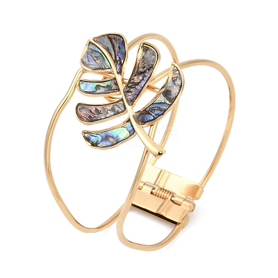 304 Stainless Steel Glass Hinged Bangles for Women BJEW-M082-06G-02-1