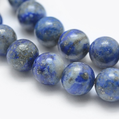 Natural Lapis Lazuli Beads Strands G-E489-01-8mm-1