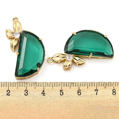 Brass with Glass Pendant FIND-Z044-12A-1