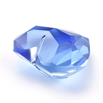 K9 Glass Rhinestone Pendants GLAA-Q087-07-1