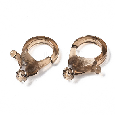 Transparent Acrylic Lobster Claw Clasps TACR-T023-01A-1