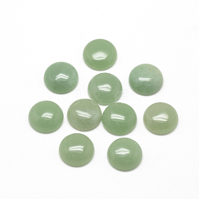 Natural Green Aventurine Cabochons X-G-R416-8mm-43-1