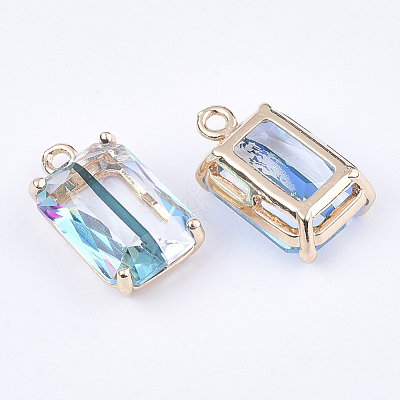 Transparent Glass Pendants X-GLAA-T007-20A-1