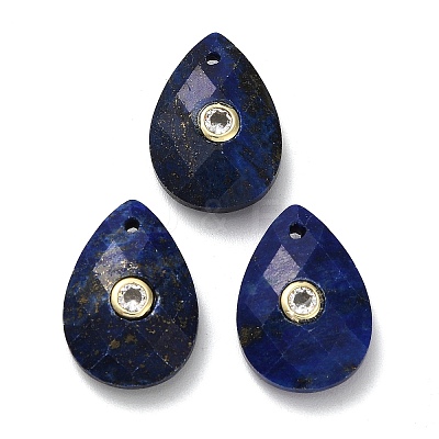 Dyed Natural Lapis Lazuli Pendants G-K371-03G-1