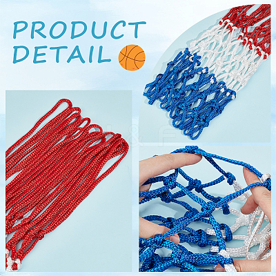 1Pc Polyester Basketball Net AJEW-CN0002-48B-1