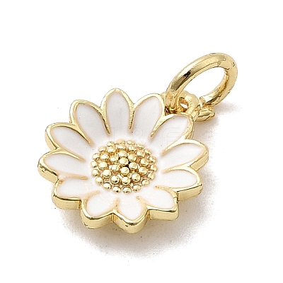 Brass Enamel Pendants KK-P338-19G-03-1