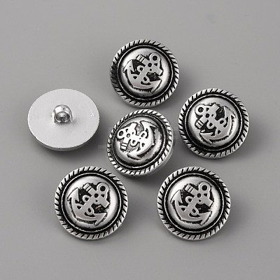 1-Hole ABS Plastic Shank Buttons BUTT-WH0015-73B-1