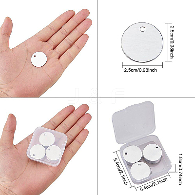 Aluminum Blank Pendants ALUM-BC0001-08P-1