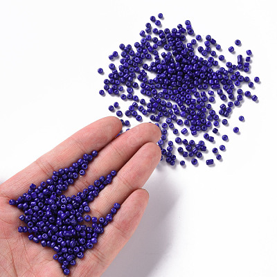 Baking Paint Glass Seed Beads SEED-US0003-3mm-K6-1