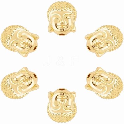 Brass Beads KK-AR0001-21G-1