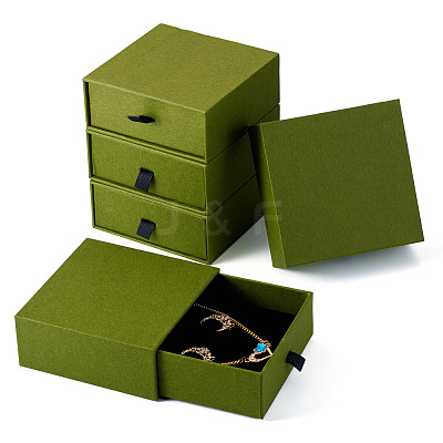 5Pcs Paper Jewelry Packing Drawer Boxes CON-TA0001-34C-1