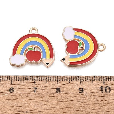 Alloy Enamel Pendants ENAM-Q004-01KCG-19-1