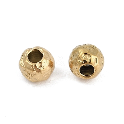 Textured 316 Surgical Stainless Steel Beads STAS-M106-01B-G-1