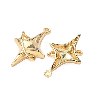 Brass Micro Pave Cubic Zirconia Pendants KK-S531-12G-A-1