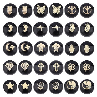 30Pcs 15 Style Handmade Lampwork Beads LAMP-AR0001-20-1