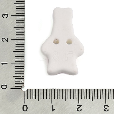 Rabbit Ceramic Buttons BUTT-I018-01C-01-1
