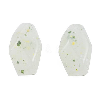 Marbled Stone Style Opaque Acrylic Beads OACR-G009-03C-1