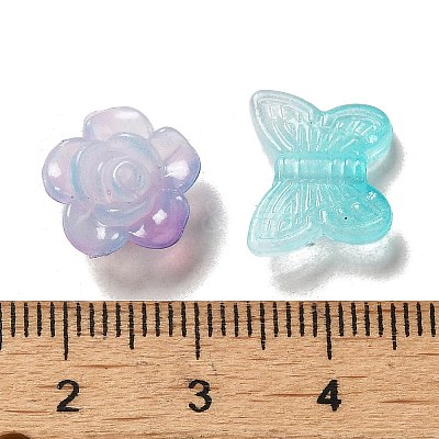 Imitation Jelly Acrylic Beads OACR-H039-02B-1