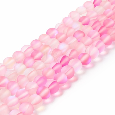 Synthetic Moonstone Beads Strands G-E573-01B-26-1