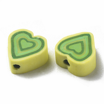 Handmade Polymer Clay Beads CLAY-T020-13E-1